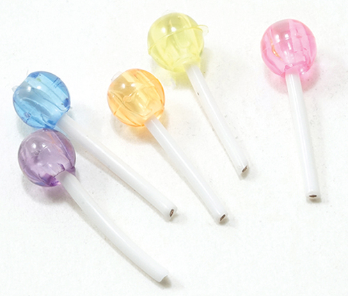 Dollhouse Miniature 5 Lollipops